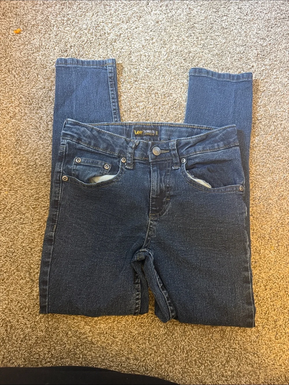 Lee Dark Indigo Straight-Leg Jeans